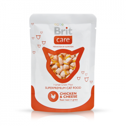 Brit Care Cat Chicken & Cheese w sosie saszetka 80g